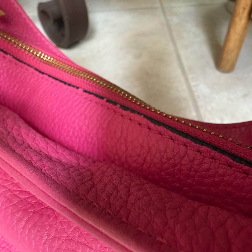 Jil Sander Barbie Pink leather hand bag gold accents - Picture 8 of 15